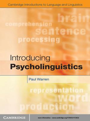Cover of the book Introducing Psycholinguistics by Piet Groeneboom, Geurt Jongbloed