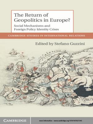 Cover of the book The Return of Geopolitics in Europe? by Jack J. Lissauer, Imke de Pater