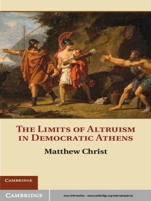 Cover of the book The Limits of Altruism in Democratic Athens by Brian Walsh