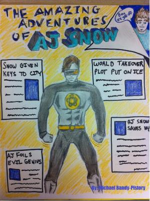Cover of the book The Amazing Adventures of AJ Snow: A Superhero's Perspective by Rik Roots