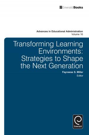 Cover of the book Transforming Learning Environments by Carsten Stage, Tina Thode Hougaard
