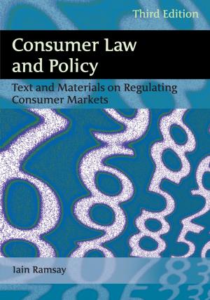 Cover of the book Consumer Law and Policy by Professor Andrew Burrows