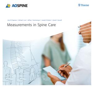 Book cover of Measurements in Spine Care