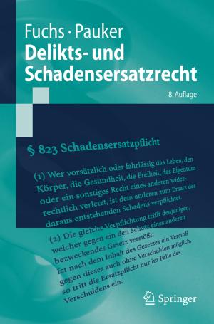Cover of the book Delikts- und Schadensersatzrecht by P. Vaupel, G.M. Hahn, C. Streffer