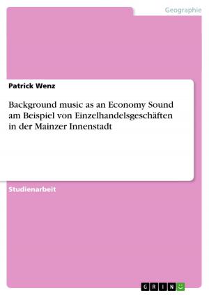 Cover of the book Background music as an Economy Sound am Beispiel von Einzelhandelsgeschäften in der Mainzer Innenstadt by Elisabeth Schuster