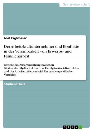 Cover of the book ??Der Arbeitskraftunternehmer und Konflikte in der Vereinbarkeit von Erwerbs- und Familienarbeit by Markus Friedrich