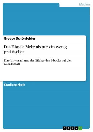 Cover of the book Das E-book: Mehr als nur ein wenig praktischer by Matthias Schmeißer