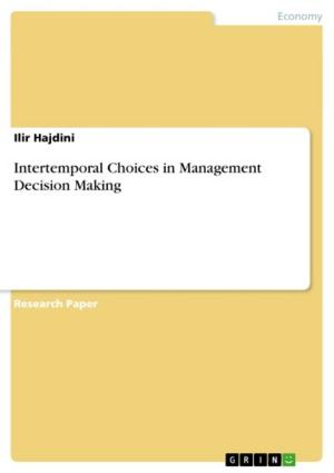Cover of the book Intertemporal Choices in Management Decision Making by Jeff Shearer, Megan Hills