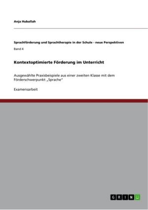 Cover of the book Kontextoptimierte Förderung im Unterricht by Jessica Heyser