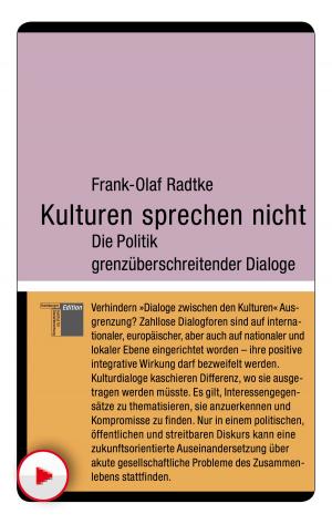 Cover of the book Kulturen sprechen nicht by Stefan Wiese