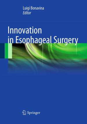 Cover of the book Innovation in Esophageal Surgery by G. Garlaschi, E. Silvestri, L. Satragno, M.A. Cimmino
