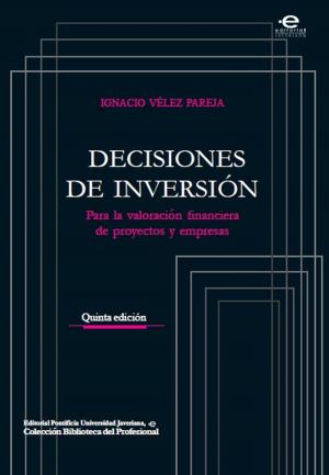Cover of the book Decisiones de inversión by María Mercedes, Herrera Buitrago