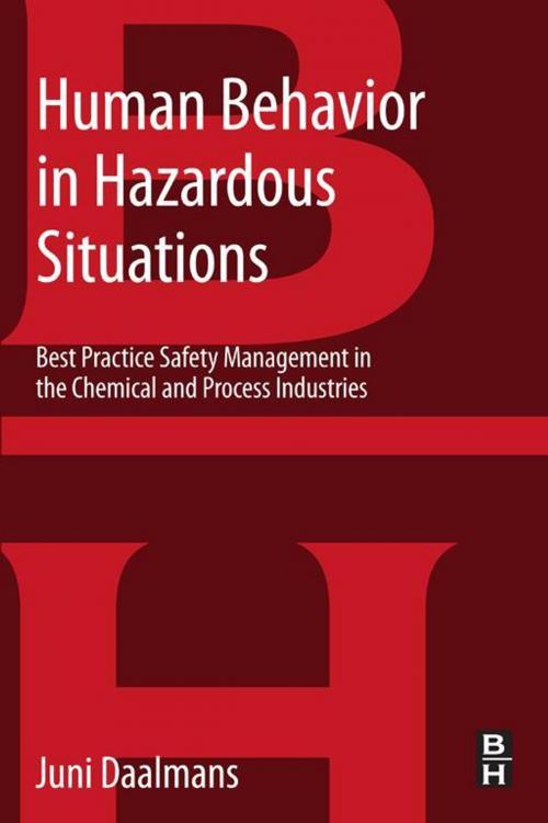 Cover of the book Human Behavior in Hazardous Situations by Jan M T Daalmans, Elsevier Science