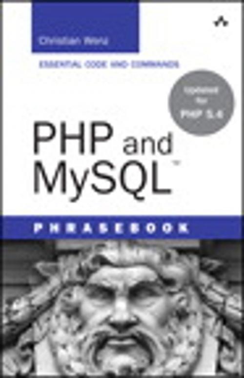 Cover of the book PHP and MySQL Phrasebook by Christian Wenz, Pearson Education