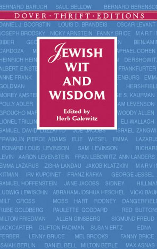 Cover of the book Jewish Wit and Wisdom by , Dover Publications