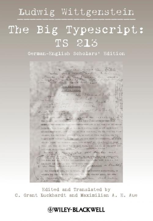 Cover of the book The Big Typescript by Ludwig Wittgenstein, Wiley