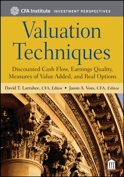 Cover of the book Valuation Techniques by David T. Larrabee, Jason A. Voss, Wiley
