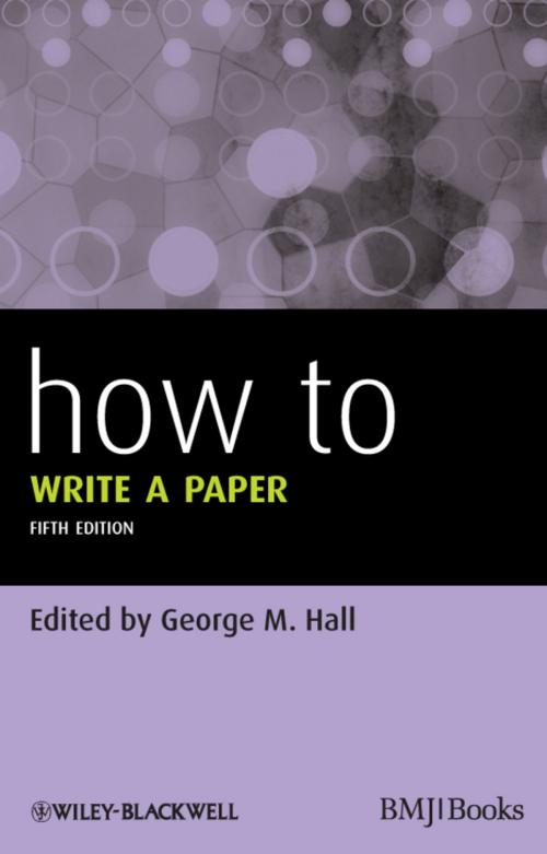 Cover of the book How To Write a Paper by , Wiley