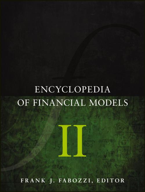 Cover of the book Encyclopedia of Financial Models, Volume II by , Wiley