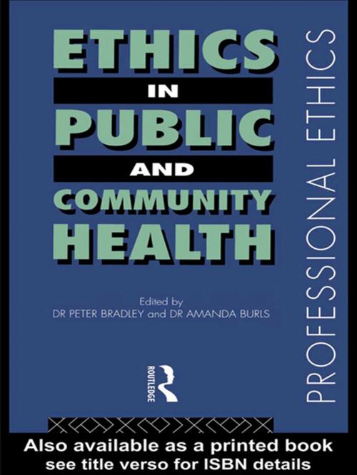 Cover of the book Ethics in Public and Community Health by , Taylor and Francis