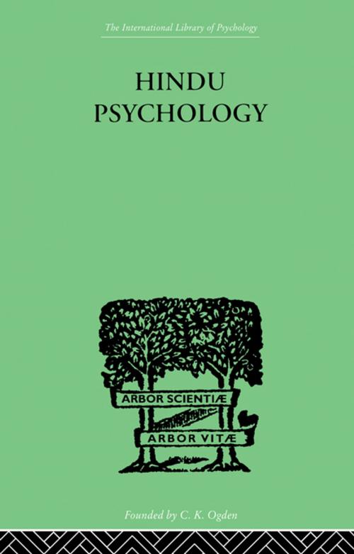 Cover of the book Hindu Psychology by Swami Akhilananda, Taylor and Francis