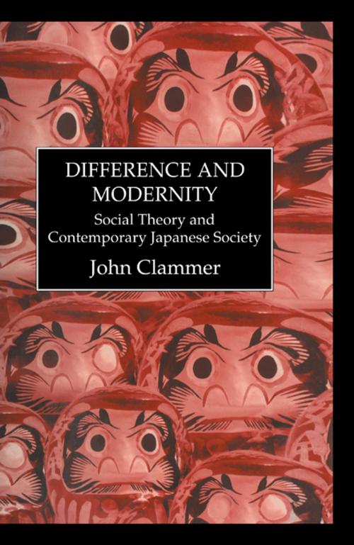 Cover of the book Difference & Modernity by Clammer, Taylor and Francis