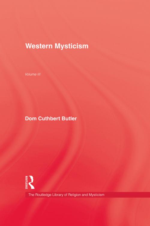 Cover of the book Western Mysticism by Butler, Taylor and Francis