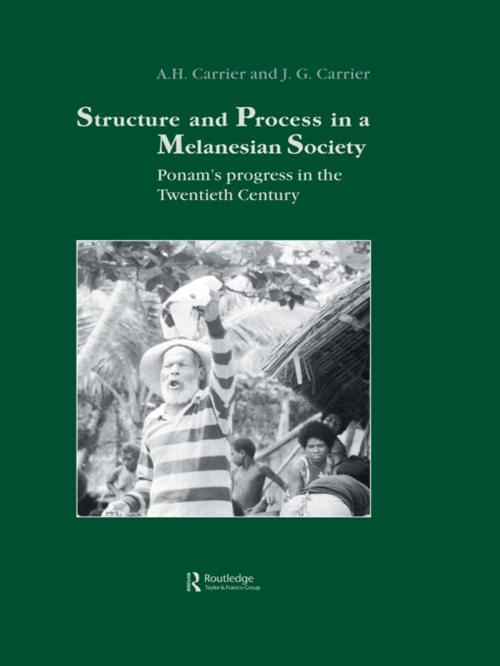 Cover of the book Structure and Process in a Melanesian Society by A.H. Carrier, J.G. Carrier, Taylor and Francis