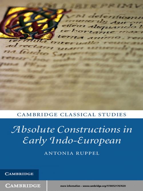 Cover of the book Absolute Constructions in Early Indo-European by Antonia Ruppel, Cambridge University Press