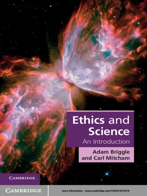 Cover of the book Ethics and Science by Adam Briggle, Carl Mitcham, Cambridge University Press