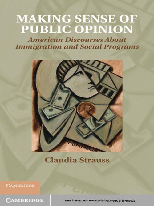 Cover of the book Making Sense of Public Opinion by Claudia Strauss, Cambridge University Press