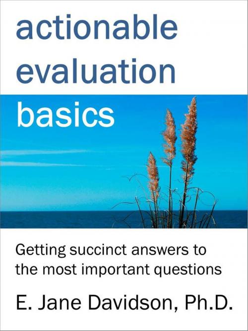 Cover of the book Actionable Evaluation Basics: Getting succinct answers to the most important questions [minibook] by E. Jane Davidson, E. Jane Davidson
