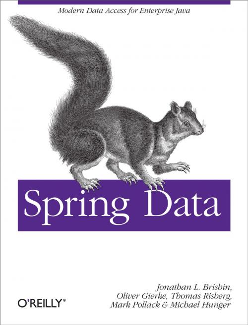 Cover of the book Spring Data by Mark Pollack, Oliver Gierke, Thomas Risberg, Jon Brisbin, Michael Hunger, O'Reilly Media