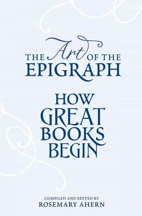 Cover of the book The Art of the Epigraph by , Atria Books