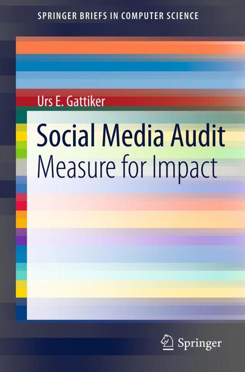 Cover of the book Social Media Audit by Urs E. Gattiker, Springer New York