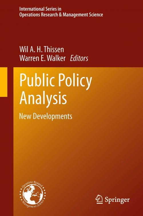 Cover of the book Public Policy Analysis by , Springer US