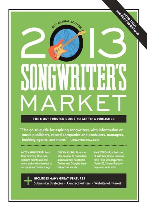 Cover of the book 2013 Songwriter's Market by , F+W Media