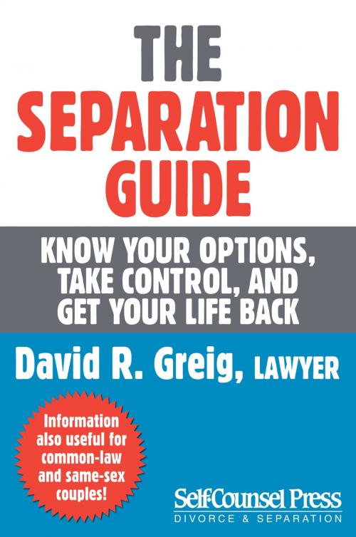 Cover of the book The Separation Guide by David R. Greig, Self-Counsel Press