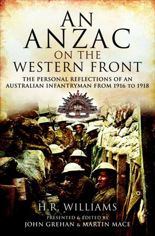 Cover of the book An Anzac on the Western Front by H.R. Williams, Pen & Sword Books