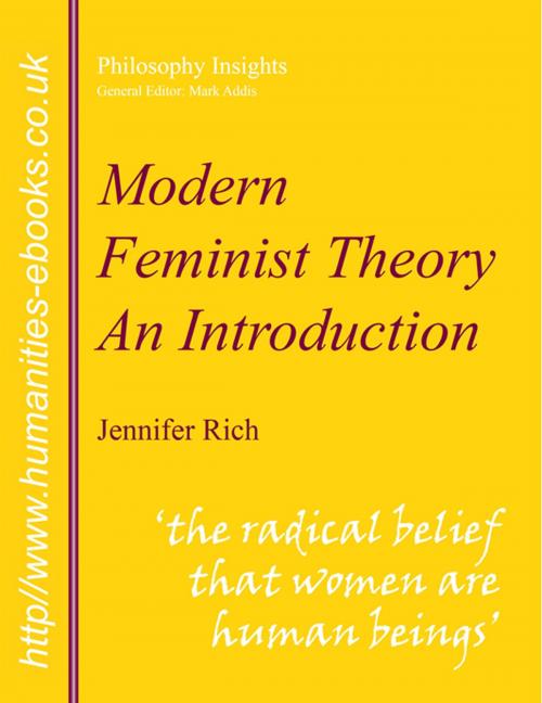 Cover of the book Modern Feminist Theory by Jennifer Rich, Humanities-Ebooks