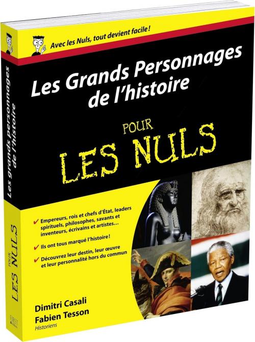 Cover of the book Les Grands personnages de l'histoire pour les Nuls by Fabien TESSON, Dimitri CASALI, edi8