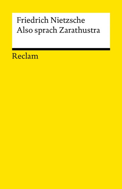Cover of the book Also sprach Zarathustra by Friedrich Nietzsche, Reclam Verlag