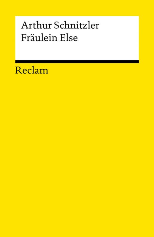 Cover of the book Fräulein Else by Arthur Schnitzler, Reclam Verlag