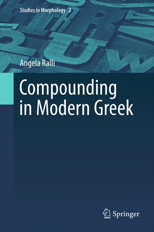 Cover of the book Compounding in Modern Greek by Angela Ralli, Springer Netherlands