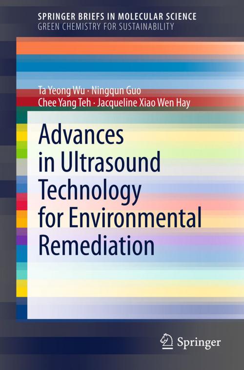 Cover of the book Advances in Ultrasound Technology for Environmental Remediation by Chee Yang Teh, Jacqueline Xiao Wen Hay, Ningqun Guo, Ta Yeong Wu, Springer Netherlands
