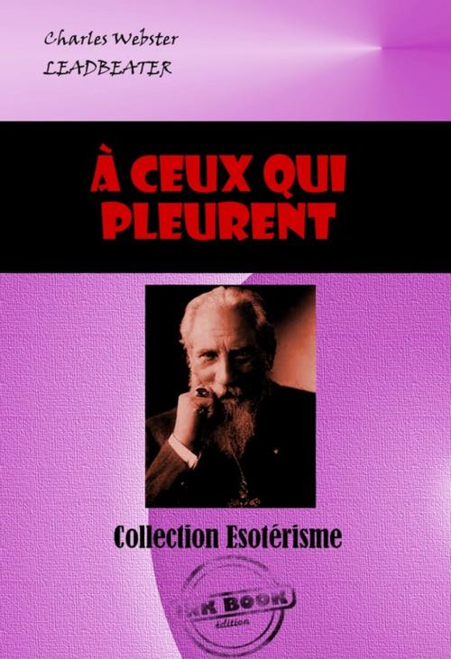 Cover of the book A ceux qui pleurent by Charles Webster Leadbeater, Ink book