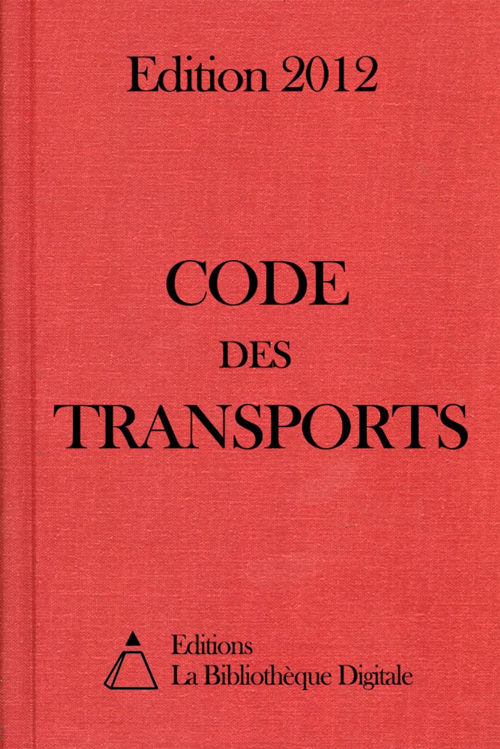 Big bigCover of Code des Transports (France) - Edition 2012