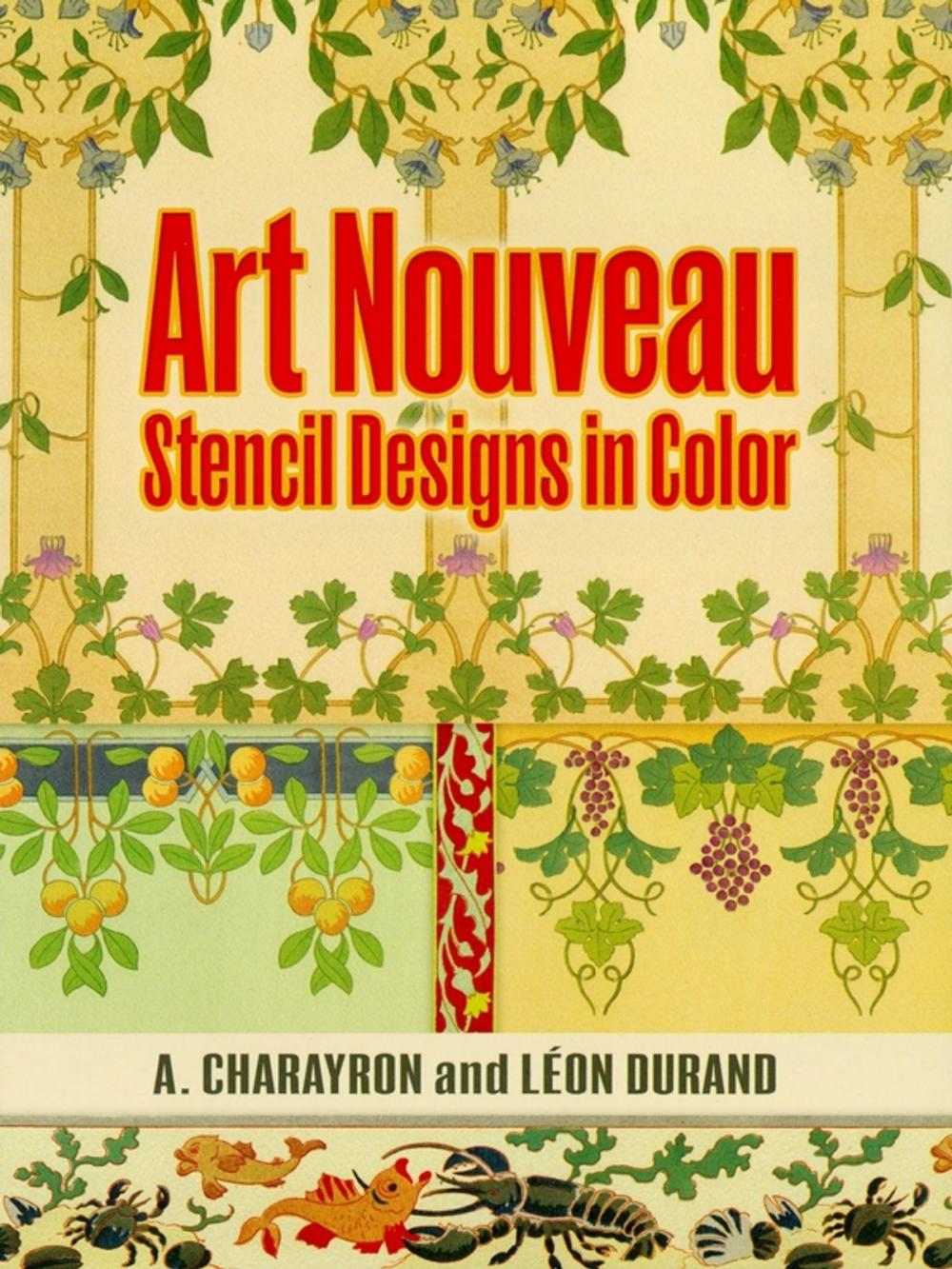 Big bigCover of Art Nouveau Stencil Designs in Color