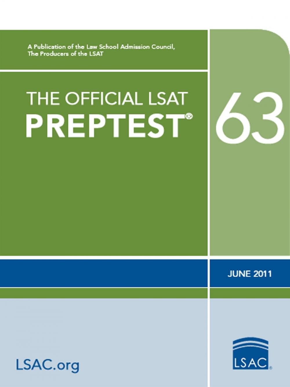 Big bigCover of The Official LSAT PrepTest 63