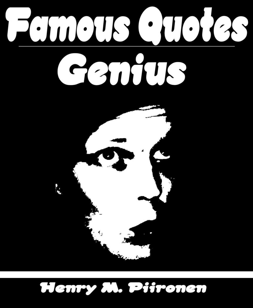 Big bigCover of Famous Quotes on Genius